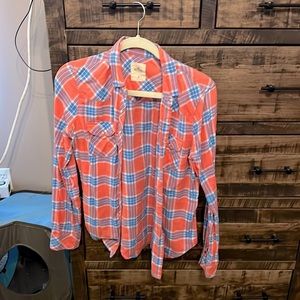 Ladies medium plaid shirt